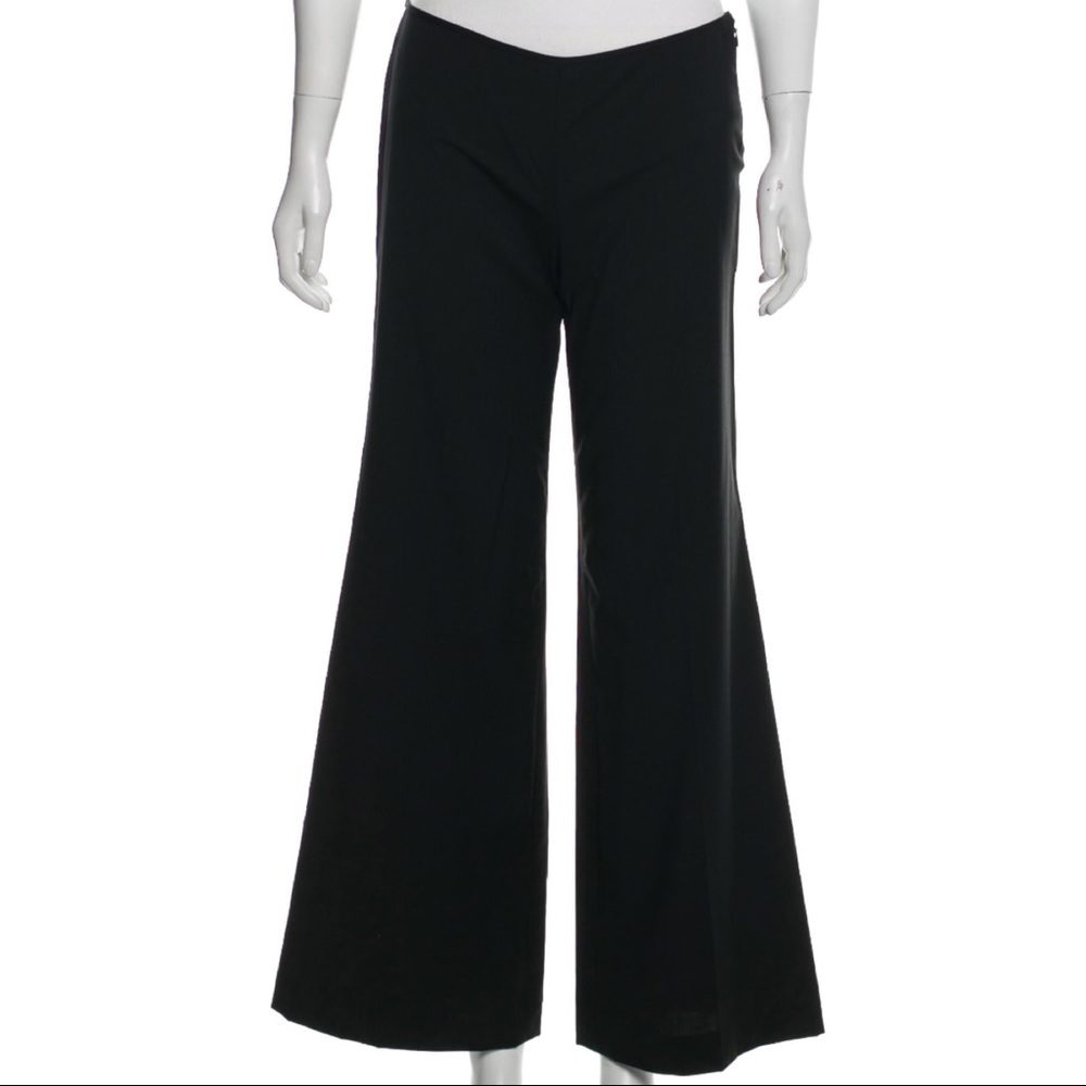 Jean-Paul Gaultier Wool-Midrise Wide-leg Pants